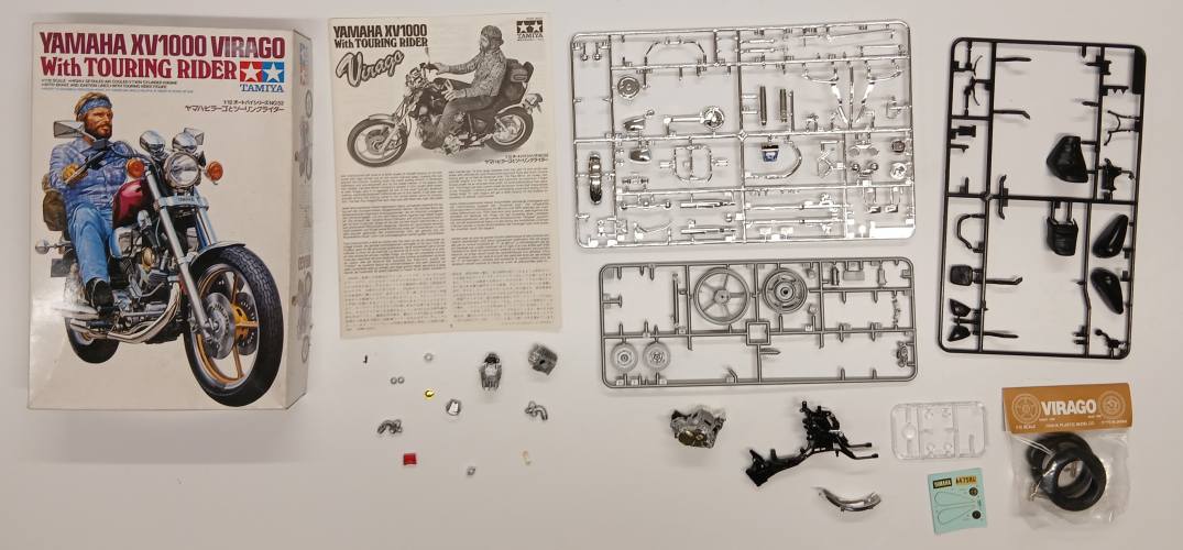 KINGKIT MODEL SCRAPYARD 1/12 TAMIYA 14052 YAMAHA XV1000 VIRAGO  STARTED   NO FIGURE 