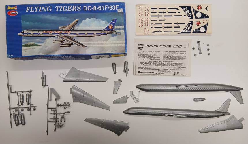 KINGKIT MODEL SCRAPYARD 1/143 REVELL 2156 FLYING TIGERS DC-8-61F/63F  CRACKED DECALS 