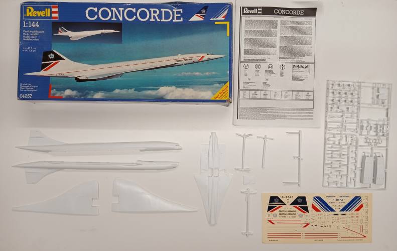 KINGKIT MODEL SCRAPYARD 1/144 REVELL 04257 CONCORDE  INCOMPLETE 