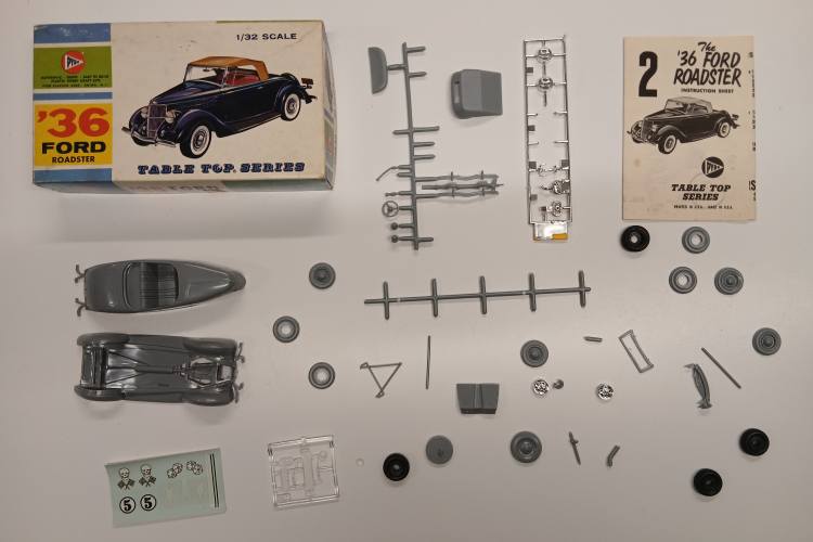 KINGKIT MODEL SCRAPYARD 1/32 PYRO C288 36 FORD ROADSTER  MISSING CLEAR PART 
