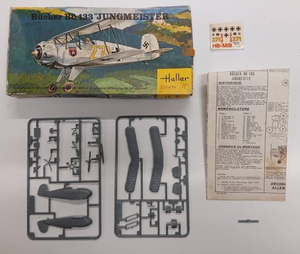 KINGKIT MODEL SCRAPYARD 1/72 HELLER 078 BUCKER BU 133 JUNGMEISTER  MISSING COCKPIT SCREEN 