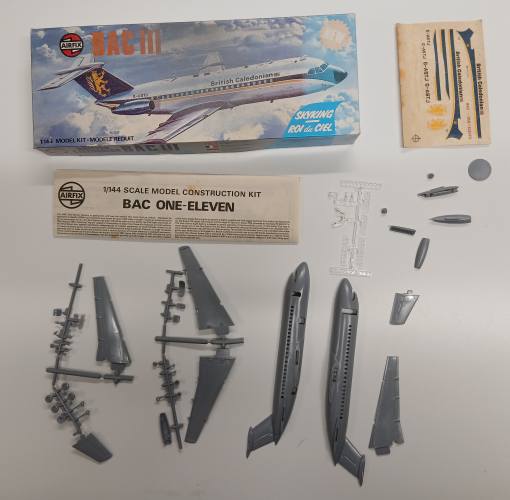 KINGKIT MODEL SCRAPYARD 1/144 AIRFIX 03178-1 BRITISH CALEDONIAN BAC III  PAINT ON BOX 