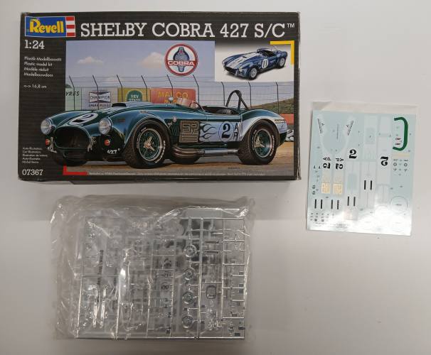 KINGKIT MODEL SCRAPYARD 1/24 REVELL 07367 SHELBY COBRA 427  NO INSTRUCTIONS 