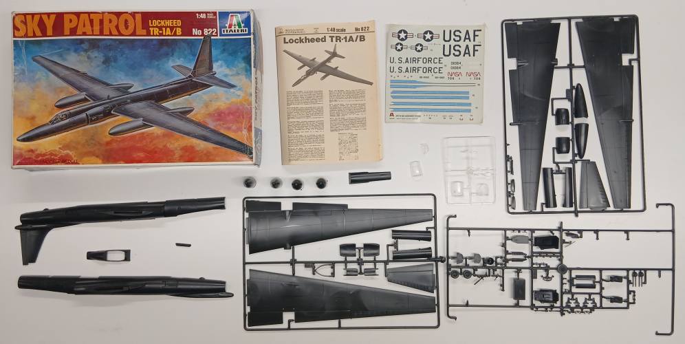 KINGKIT MODEL SCRAPYARD 1/48 ITALERI 822 SKY PATROL LOCKHEED TR-1A/B  DAMAGED DECALS 