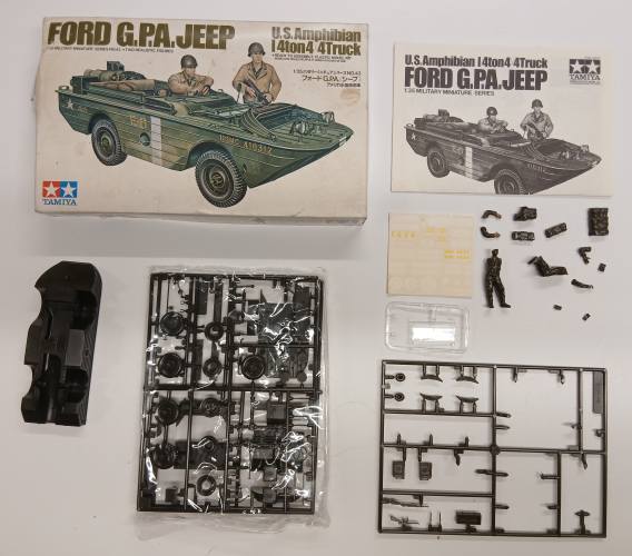 KINGKIT MODEL SCRAPYARD 1/35 TAMIYA 35043 FORD GPA JEEP US AMPHIBIAN  STARTED 