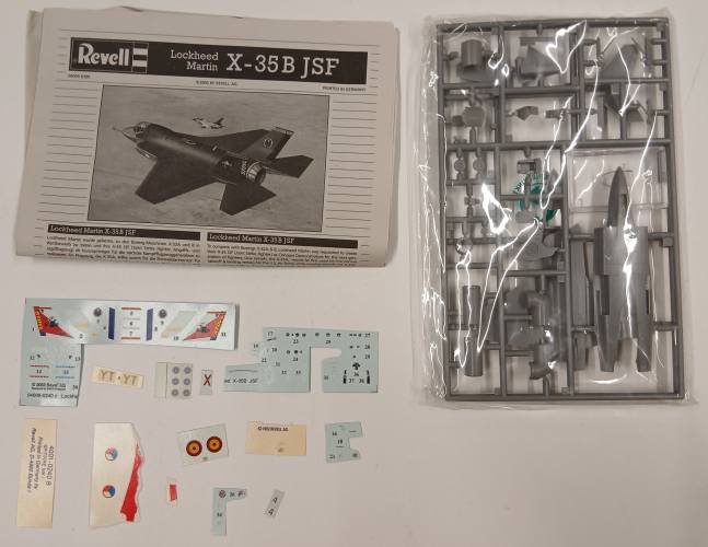 KINGKIT MODEL SCRAPYARD 1/144 REVELL 04009 LOCKHEED MARTIN X-35B JSF  CUT DECALS   NO BOX 