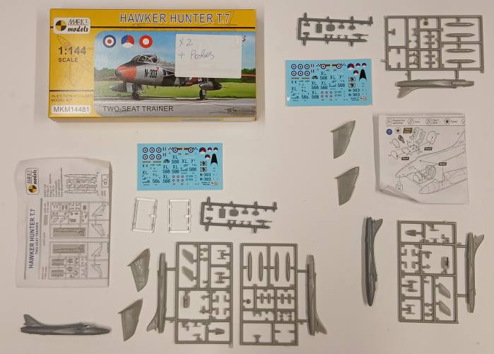 KINGKIT MODEL SCRAPYARD 1/144 MARK I MODELS MKM14481 HAWKER HUNTER T.7  SPARES   REPAIRS 