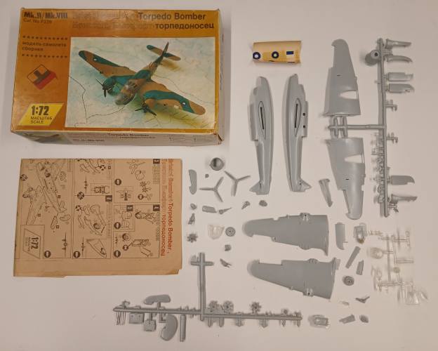 KINGKIT MODEL SCRAPYARD 1/72 ODESSA F229 BRISTOL BEAUFORT  INCOMPLETE  