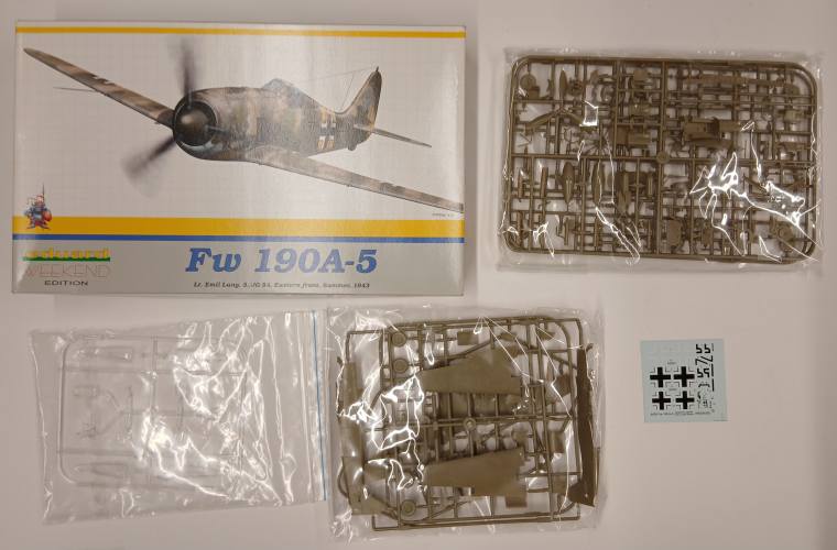 KINGKIT MODEL SCRAPYARD 1/48 EDUARD 8430 FW 190A-5  NO INSTRUCTIONS 
