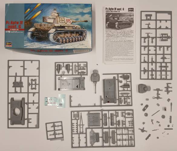 KINGKIT MODEL SCRAPYARD 1/72 HASEGAWA MT43 PZ.KPFW IV AUSF.G  STARTED 