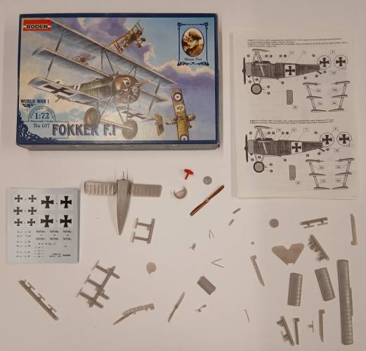 KINGKIT MODEL SCRAPYARD 1/72 RODEN 017 FOKKER F.1  STARTED 