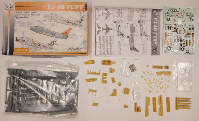 KINGKIT MODEL SCRAPYARD 1/48 GRAND PHOENIX KT004 FJ-4B FURY  CRACKED DECALS 