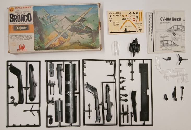 KINGKIT MODEL SCRAPYARD 1/72 HASEGAWA JS-022 OV-10A BRONCO  INCOMPLETE 