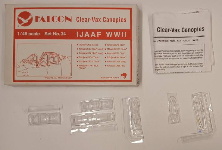 KINGKIT MODEL SCRAPYARD 1/48 FALCON NO.34 IJAAF WWII  INCOMPLETE 