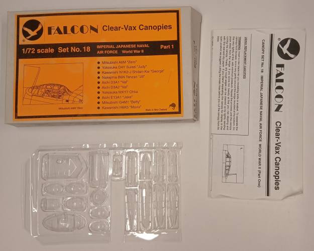 KINGKIT MODEL SCRAPYARD 1/72 FALCON NO.18 JAPANESE NAVAL AIR FORCE WWII PART 1  INCOMPLETE 