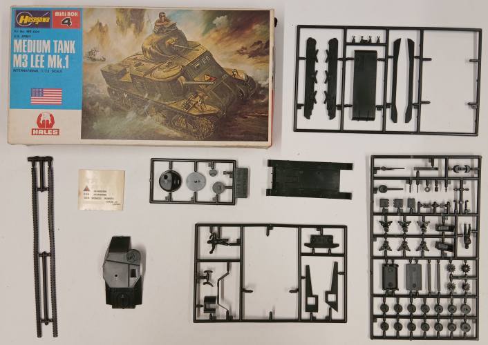 KINGKIT MODEL SCRAPYARD 1/72 HASEGAWA MB-004 M3 LEE MK.1  NO INSTRUCTIONS 
