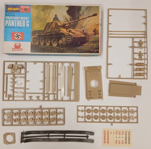 KINGKIT MODEL SCRAPYARD 1/72 HASEGAWA MB-009 PANZERKAMPFWAGEN.V PANTHER G  NO INSTRUCTIONS 