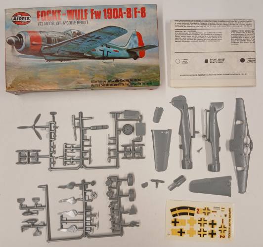 KINGKIT MODEL SCRAPYARD 1/72 AIRFIX 02063 FOCKE WULF FW 190A-8  INCOMPLETE 