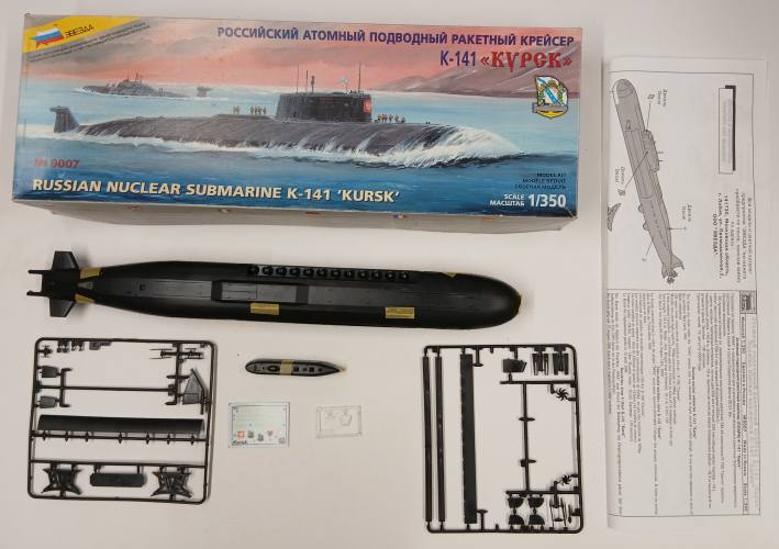 KINGKIT MODEL SCRAPYARD 1/350 ZVEZDA 9007 K-141 KURSK  STARTED 