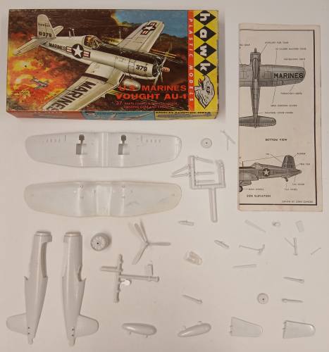 KINGKIT MODEL SCRAPYARD  HAWK 621-50 US MARINES VOUGHT AU-1 NO DECALS 