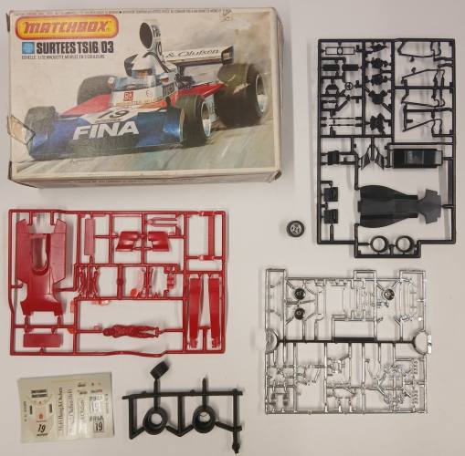 KINGKIT MODEL SCRAPYARD 1/32 MATCHBOX PK-305 SURTEES TS16/03  STARTED   NO INSTRUCTIONS 