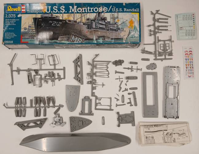KINGKIT MODEL SCRAPYARD 1/375 REVELL 05018 USS MONTROSE USS RANDALL  DESPRUED 