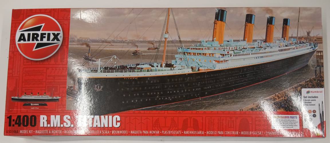 KINGKIT MODEL SCRAPYARD 1/400 AIRFIX 50146A RMS TITANIC - STARTED AND INCOMPLETE  UK SALE ONLY 