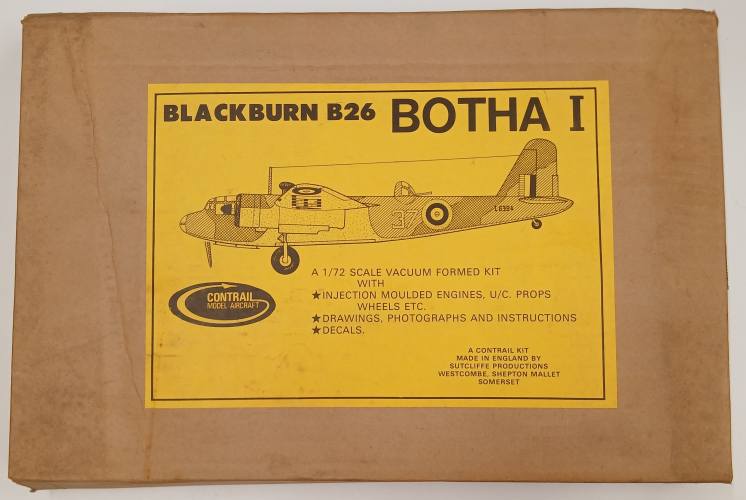 KINGKIT MODEL SCRAPYARD 1/72 CONTRAIL BLACKBURN B26 BOTHA I  NO DECALS 