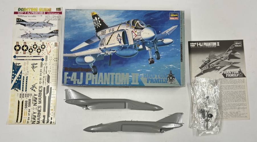KINGKIT MODEL SCRAPYARD 1/48 HASEGAWA P1 F-4J MCDONNELL DOUGLAS PHANTOM II  INCOMPLETE 