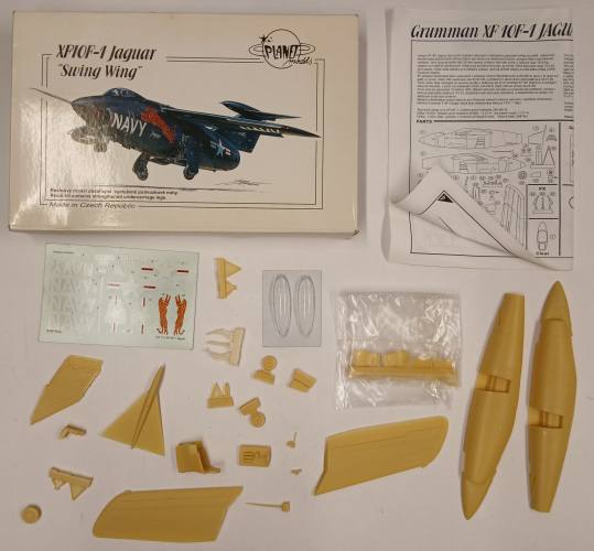 KINGKIT MODEL SCRAPYARD 1/72 PLANET MODELS 171 XF10F-1 JAGUAR SWING WING  INCOMPLETE 