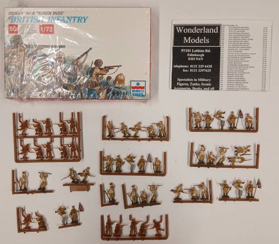 KINGKIT MODEL SCRAPYARD 1/72 ESCI 232 BRITISH INFANTRY  STARTED 