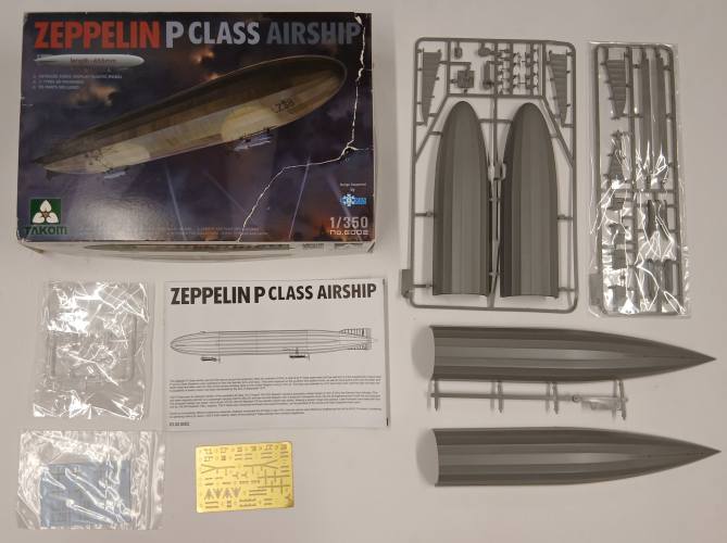 KINGKIT MODEL SCRAPYARD 1/350 TAKOM 6002 ZEPPELIN P CLASS AIRSHIP  DAMAGED BOX 