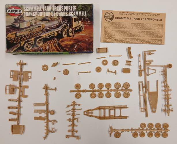 KINGKIT MODEL SCRAPYARD  AIRFIX 02301 TANK TRANSPORTER  NO DECALS 