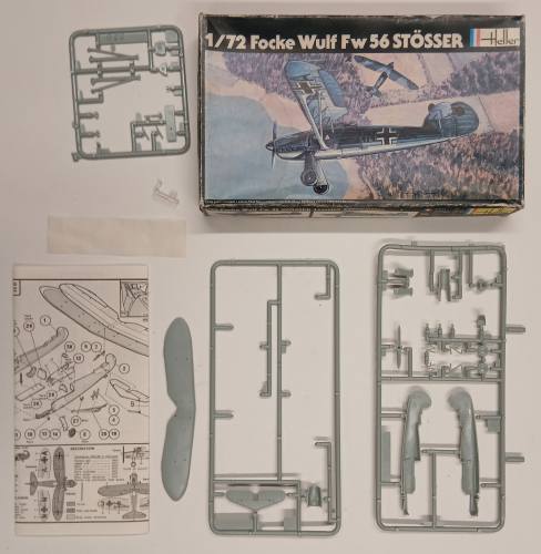 KINGKIT MODEL SCRAPYARD 1/72 HELLER 238 FOCKE WULF FW 56 STOSSER  NO DECALS 