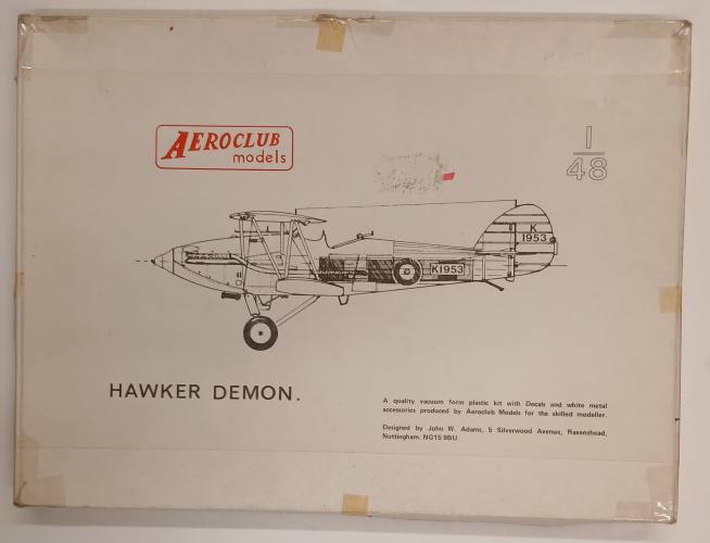 KINGKIT MODEL SCRAPYARD 1/48 AEROCLUB HAWKER DEMON  STARTED 