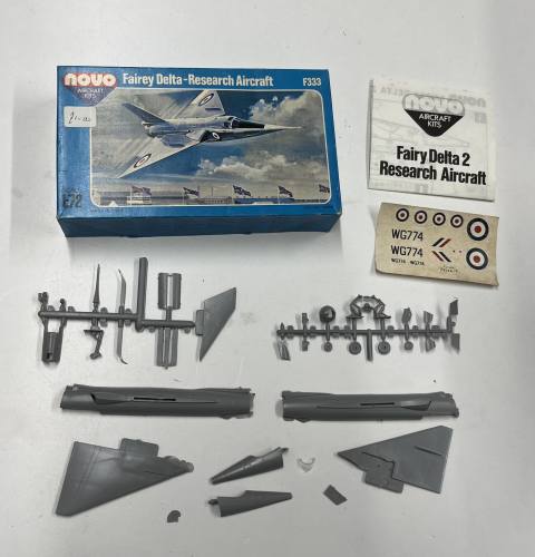 KINGKIT MODEL SCRAPYARD 1/72 NOVO F333 FAIREY DELTA 11  CRACKED DECALS 