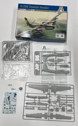KINGKIT MODEL SCRAPYARD 1/72 ITALERI 1249 B-26K COUNTER INVADER  INCOMPLETE 