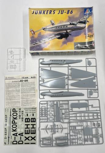 KINGKIT MODEL SCRAPYARD 1/72 ITALERI 029 JUNKERS JU-86  CRACKED DECALS 