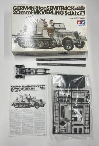 KINGKIT MODEL SCRAPYARD 1/35 TAMIYA 35050 SD.KFZ 7/1 200 FLAKVIERLING  MISSING FIGURES 