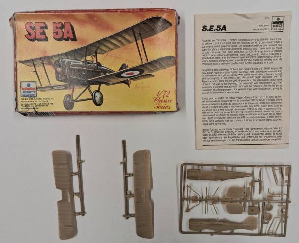 KINGKIT MODEL SCRAPYARD 1/72 ESCI 9016 SE 5A  NO DECALS 
