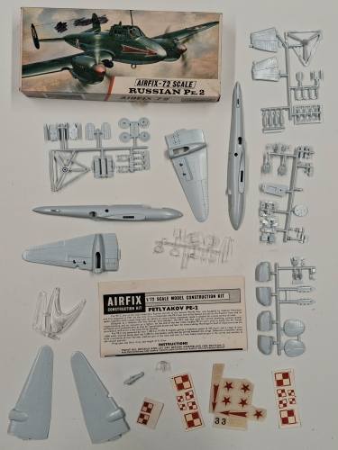 KINGKIT MODEL SCRAPYARD 1/72 AIRFIX 258 RUSSIAN PE.2  CUT DECALS 