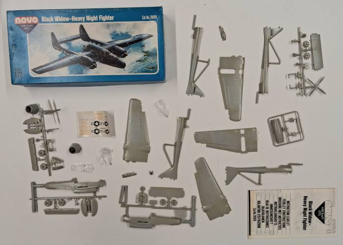 KINGKIT MODEL SCRAPYARD 1/72 NOVO 78088 NORTHROP P-61 BLACK WIDOW  CRACKED DECALS 