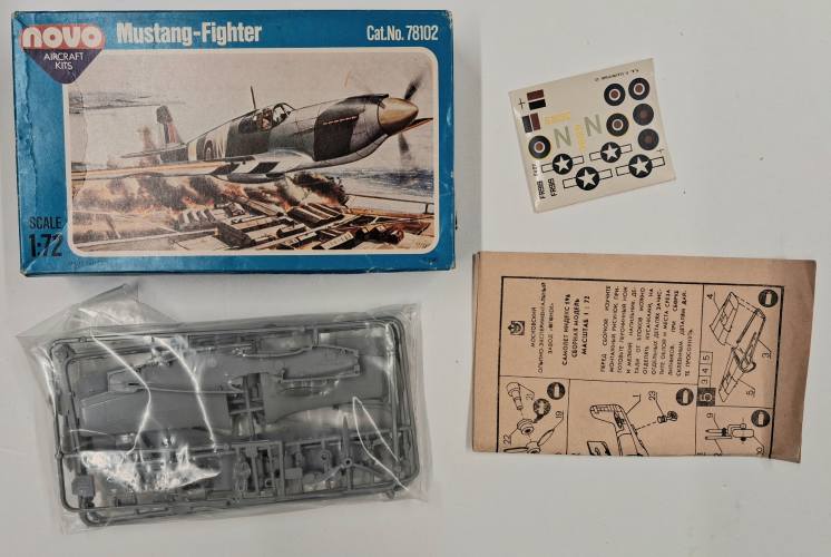 KINGKIT MODEL SCRAPYARD 1/72 NOVO 78102 N.A. MUSTANG P-51A/MK.II  CRACKED DECALS 
