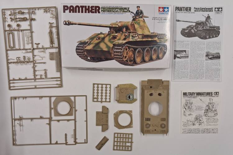 KINGKIT MODEL SCRAPYARD 1/35 TAMIYA 35065 PANZERKAMPFWAGEN V PANTHER  SD.KFZ.171  AUSF.A  STARTED 