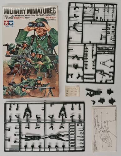 KINGKIT MODEL SCRAPYARD 1/35 TAMIYA MM138.300 GERMAN MACHINE GUN TROOPS INFANTRY  INCOMPLETE 