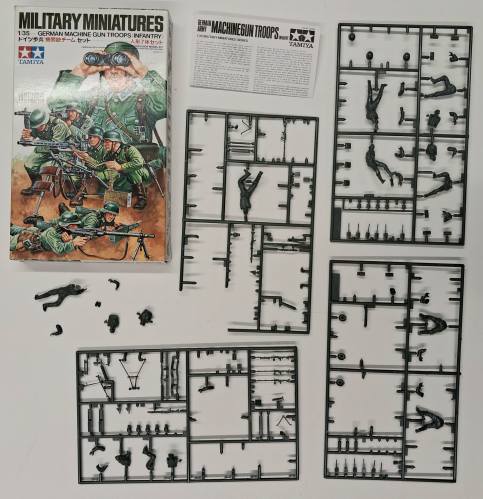 KINGKIT MODEL SCRAPYARD 1/35 TAMIYA 35038 GERMAN MACHINE GUN TROOPS INFANTRY  INCOMPLETE 