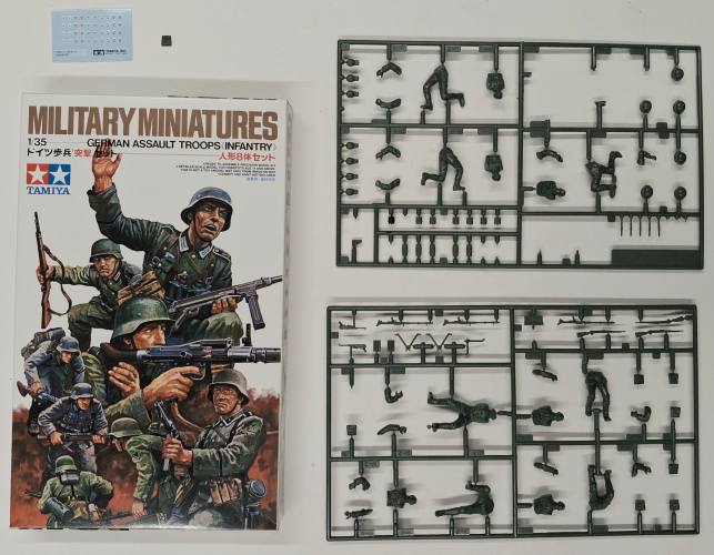 KINGKIT MODEL SCRAPYARD 1/35 TAMIYA 35030 GERMAN ASSAULT TROOPS INFANTRY  INCOMPLETE 