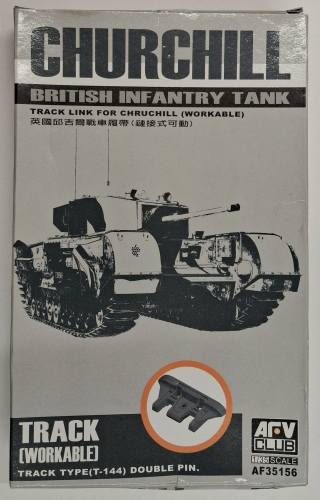 KINGKIT MODEL SCRAPYARD 1/35 AFV CLUB AF35156 CHURCHILL BRITISH INFANTRY TANK TRACK  WORKABLE   INCOMPLETE 