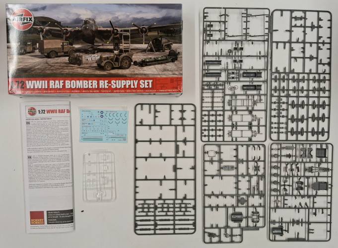 KINGKIT MODEL SCRAPYARD 1/72 AIRFIX 05330 WWII RAF BOMBER RESUPPLY SET  INCOMPLETE 