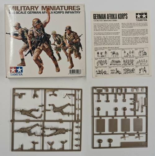 KINGKIT MODEL SCRAPYARD 1/35 TAMIYA 35008 GERMAN AFRIKA KORPS INFANTRY  INCOMPLETE. 